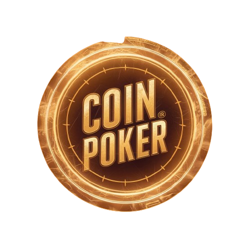 Dramatic and glowing CoinPoker high-stakes poker table